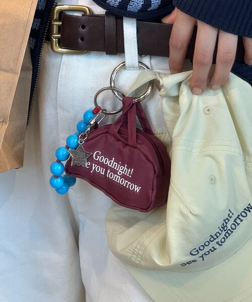 CIAOPANIC TYPY（チャオパニックティピー）の「【UNISEX】アソートミニバック付ビーズマルチチャーム（チャーム・レディース・パープル/レッド/ピンク/イエロー/オレンジ/ブルー/グリーン・ONE SIZE）」の3枚目の写真