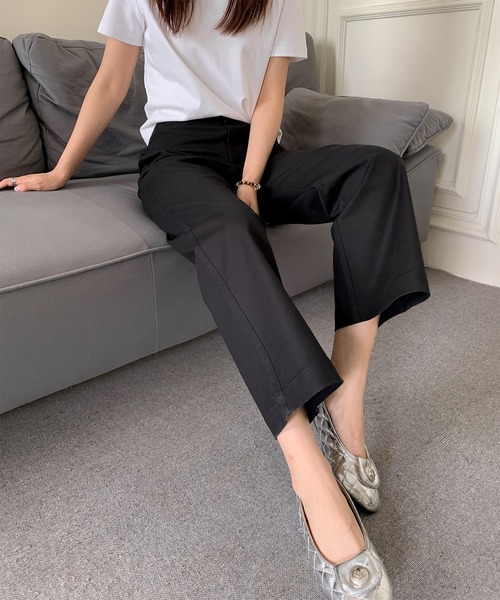 DECADE CLASSIC（ディケイド クラシック）の「ゆったりパンツ（チノパンツ・レディース・ホワイト/ブラック・MEDIUM/LARGE/SMALL）」の9枚目の写真
