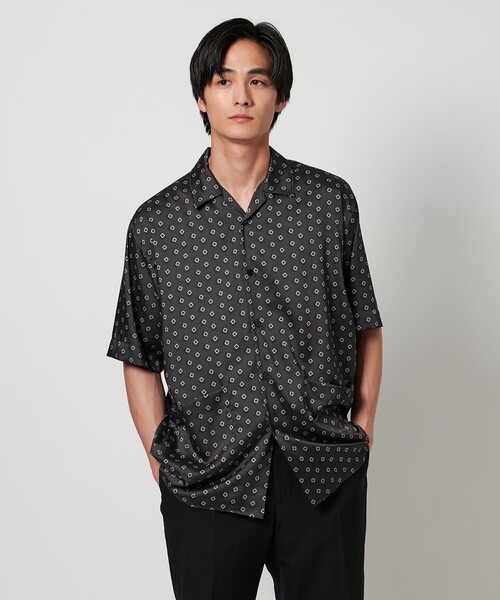 UNITED ARROWS ユナイテッド アローズ リネンシャツ UNITED ARROWS シャツ LIBECO リネン オープンカラーシャツ