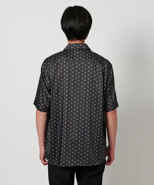UNITED ARROWS - ユナイテッドアローズ サルバトーレピッコロ シャツ 長袖 無地 ウール XS 黒 fit=scale-down,w=1200