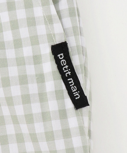 petit main（プティマイン）の「【リンク】チェックハーフパンツ(キッズ)（その他パンツ・キッズ・ライトグレー/ライトグリーン/アイボリー・90cm/110cm/120cm/80ｃｍ/100cm/130cm）」の11枚目の写真