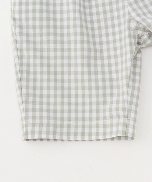 petit main（プティマイン）の「【リンク】チェックハーフパンツ(キッズ)（その他パンツ・キッズ・ライトグレー/ライトグリーン/アイボリー・90cm/110cm/120cm/80ｃｍ/100cm/130cm）」の12枚目の写真