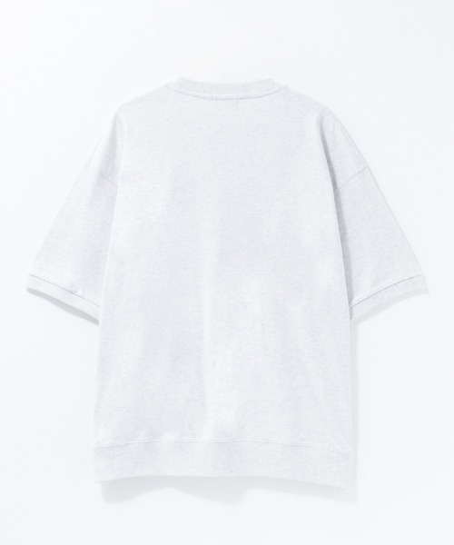 NAVY(ネイビー)の「NAVY オーバーサイズカレッジスウェットTシャツ ユニセックス(Tシャツ/カットソー・メンズ・スモーキーグリーン系/オートミール/ネイビー/ホワイト・S/M/L/XL)」の8枚目の写真