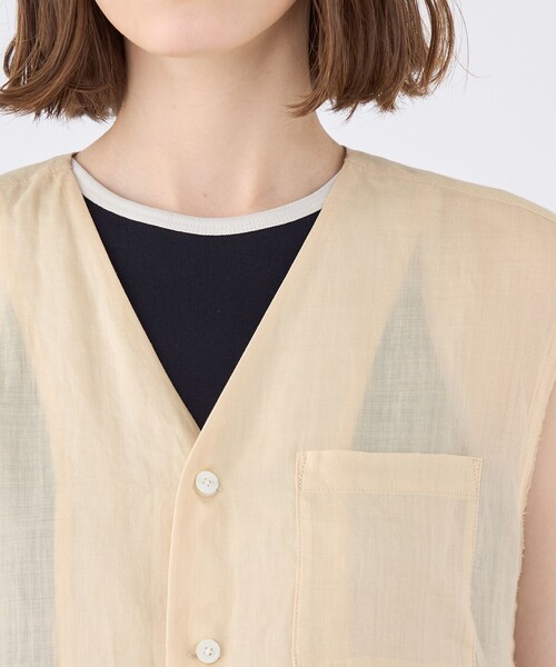 セール】ラミーソリッド Vネックジレ（ベスト）｜MACPHEE（マカフィー