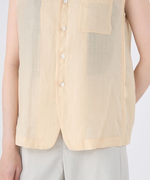 MACPHEE 　アイボリー ベスト　M 新品 セール】ラミーソリッド Vネックジレ（ベスト）｜MACPHEE（マカフィー