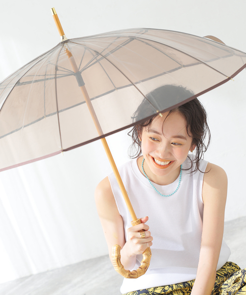 追加》【TRADITIONAL WEATHERWEAR】CLEAR UMBRELLA BAMBOO：傘