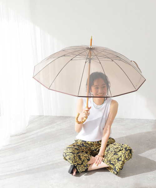 追加》【TRADITIONAL WEATHERWEAR】CLEAR UMBRELLA BAMBOO：傘