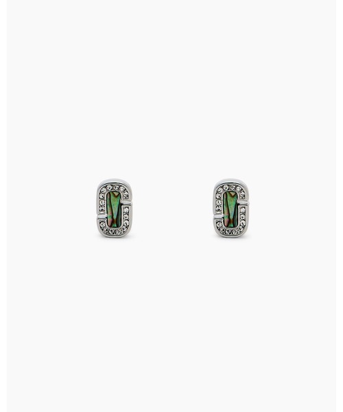 MARC JACOBS(マークジェイコブス)の「J MARC LUXE AVALONE EARRINGS/J マーク リュクス アバロニ ピアス(ピアス(両耳用)・レディース・シルバー・ONE SIZE)」の4枚目の写真