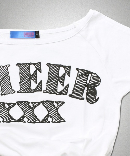 CHEER(チアー)の「脇縛りショート丈トップス(Tシャツ/カットソー・レディース・ホワイト/ブラック・L/S/M)」の15枚目の写真