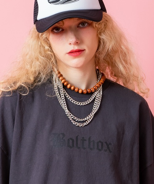 a.p.o.v.(エーピーオービー)の「a.p.o.v. ストリートフォントロゴオーバーサイズTシャツ(Tシャツ/カットソー・メンズ・ホワイト/ブラック/グレー・ONESIZE)」の3枚目の写真