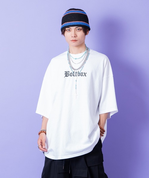 a.p.o.v.(エーピーオービー)の「a.p.o.v. ストリートフォントロゴオーバーサイズTシャツ(Tシャツ/カットソー・メンズ・ホワイト/ブラック/グレー・ONESIZE)」の2枚目の写真