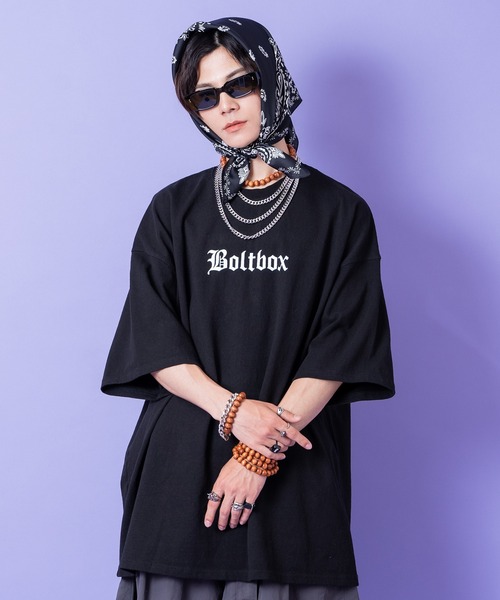 a.p.o.v.(エーピーオービー)の「a.p.o.v. ストリートフォントロゴオーバーサイズTシャツ(Tシャツ/カットソー・メンズ・ホワイト/ブラック/グレー・ONESIZE)」の1枚目の写真