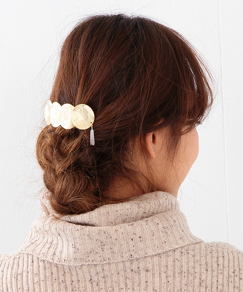 Ray BEAMS（レイビームス）の「 CLEF CLE / フリンジ プレート バレッタ（バレッタ/ヘアクリップ）」 WEAR