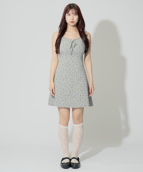 Alice + Olivia 花柄フレアミニワンピドレス 77e64814694cd045e85ce5dad21acc