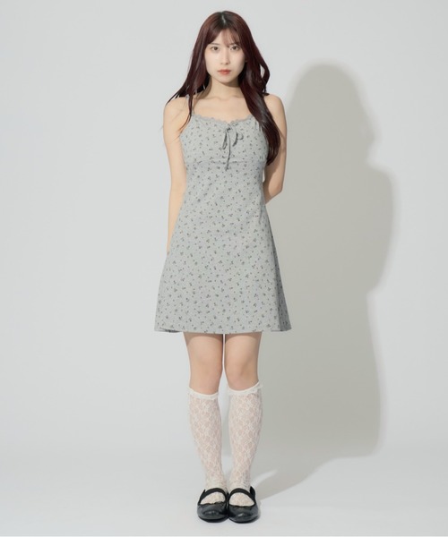 Floral Print Camisole Mini Dress / 花柄キャミソールミニ