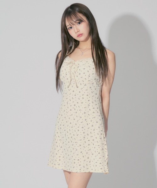 Floral Print Camisole Mini Dress / 花柄キャミソールミニ