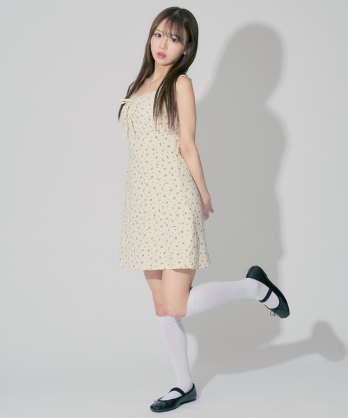 Floral Print Camisole Mini Dress / 花柄キャミソールミニ