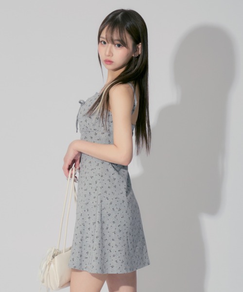 Floral Print Camisole Mini Dress / 花柄キャミソールミニ