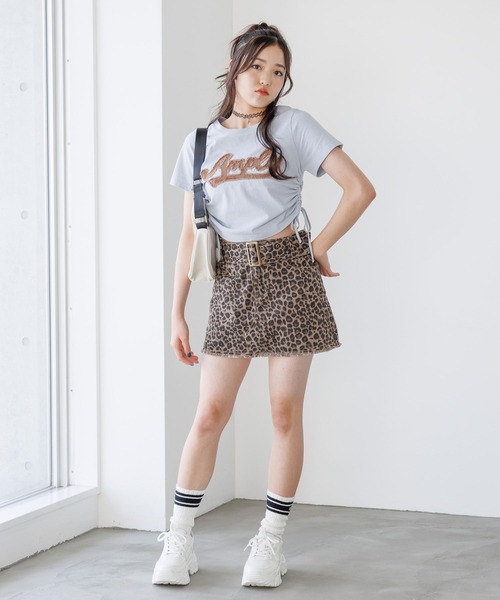 repipi armario(レピピ アルマリオ)の「ハトメベルトツキミニスカート(スカート・キッズ・ブラック系その他/ブルー系その他/レオパード・SMALL/MEDIUM/LARGE)」の20枚目の写真