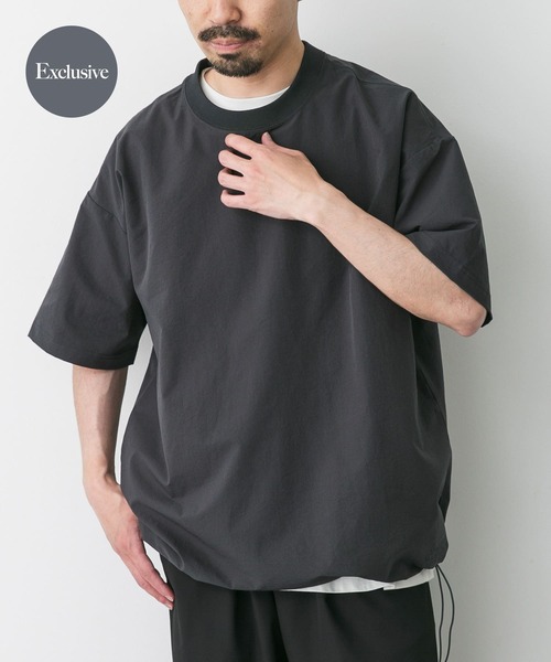 MARMOT（マーモット）の「『別注』Marmot×DOORS　DotAir drawstring T-shirts（Tシャツ/カットソー・メンズ・ブラック/ベージュ/チャコールグレー・X-LARGE/LARGE/MEDIUM）」の3枚目の写真