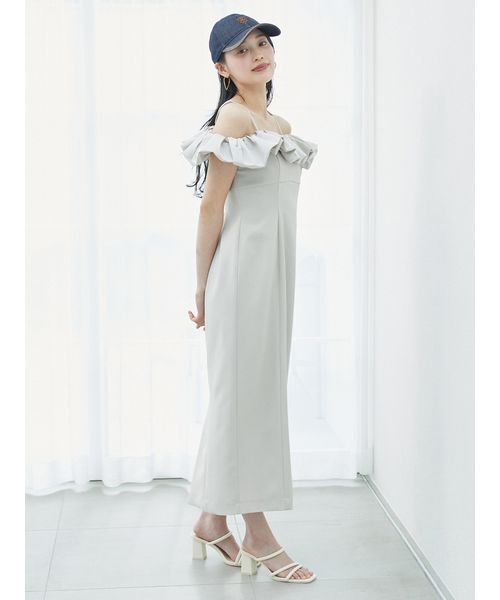 SNIDEL（スナイデル）の「パフスリワンピース（ワンピース・レディース・アイボリー/ブラック/ピンクベージュ・0/1）」の16枚目の写真