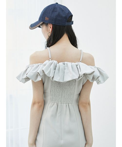 SNIDEL（スナイデル）の「パフスリワンピース（ワンピース・レディース・アイボリー/ブラック/ピンクベージュ・0/1）」の20枚目の写真