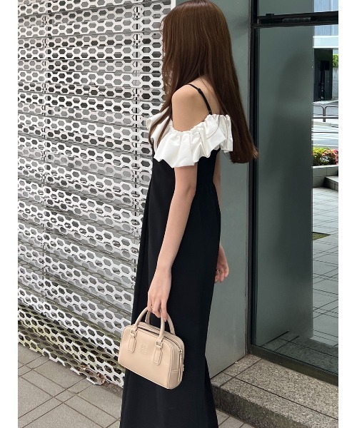 SNIDEL（スナイデル）の「パフスリワンピース（ワンピース・レディース・アイボリー/ブラック/ピンクベージュ・0/1）」の14枚目の写真