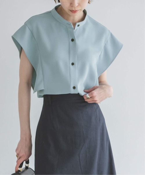 Noble(ノーブル)の「《WEB限定追加》【洗える】スクエアースリーブフロントオープンブラウス2(シャツ/ブラウス・レディース・チャコールグレー/ホワイト/サックスブルー・FREE)」の15枚目の写真