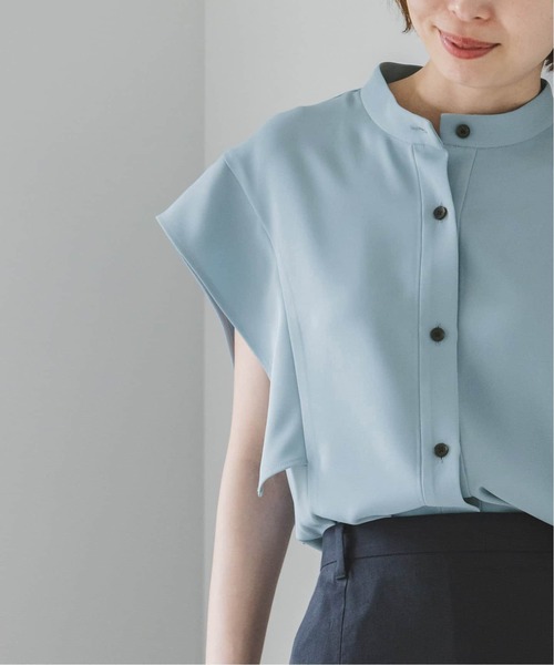 Noble(ノーブル)の「《WEB限定追加》【洗える】スクエアースリーブフロントオープンブラウス2(シャツ/ブラウス・レディース・チャコールグレー/ホワイト/サックスブルー・FREE)」の16枚目の写真