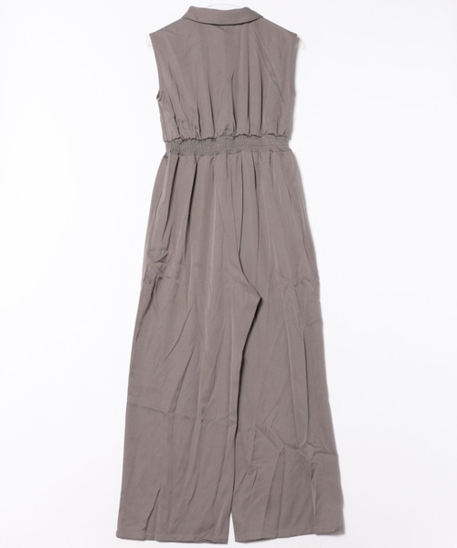 セール】《タイ付き×ノースリーブ》レディース オールインワン