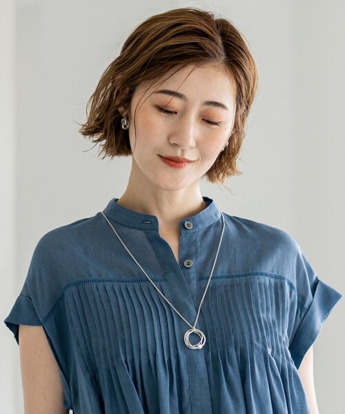 23区（ニジュウサンク）の「ナローリングトップ ネックレス（ネックレス・レディース・ゴールド系/シルバー系・F）」の2枚目の写真