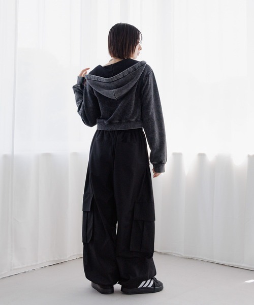 パーカー 「UNISEX/選べる着丈」ピグメントZIPパーカー レディース メンズ UNISEX/選べる着丈】ピグメントZIPパーカー（パーカー）｜Anui