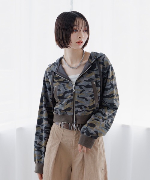 UNISEX/選べる着丈】ピグメントZIPパーカー（パーカー）｜Anui