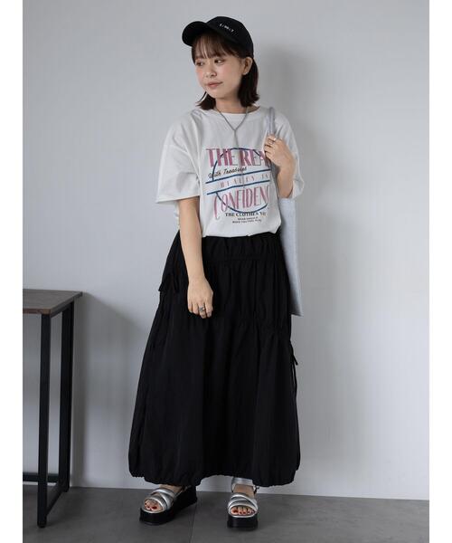 ehka sopo(エヘカソポ)の「リボンバルーンスカート(スカート・レディース・ブラック/ベージュ/オフホワイト・F)」の17枚目の写真