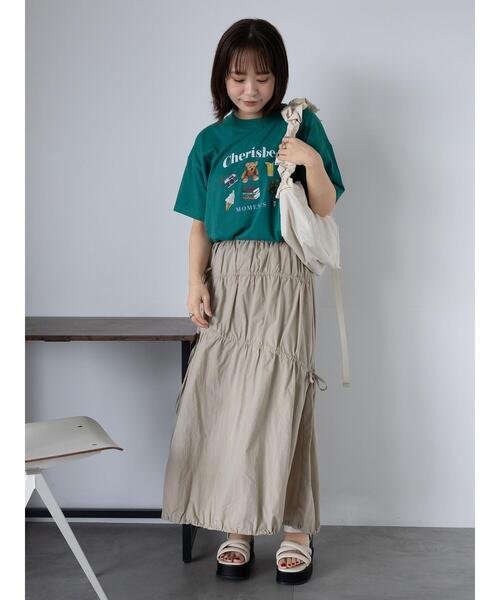 ehka sopo(エヘカソポ)の「リボンバルーンスカート(スカート・レディース・ブラック/ベージュ/オフホワイト・F)」の12枚目の写真