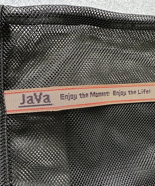 Java(ジャバ)の「《JaVaジャバコラボ》ふたつの顔を持つ軽やかさ。ジャガードテープ使いメッシュナップザック(大容量)(バックパック/リュック・レディース・ブラック・ONE SIZE)」の14枚目の写真