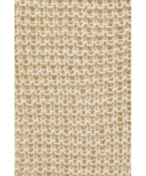 CLANE（クラネ）の「CLANE/クラネ/  CROPPED CROCHET KNIT TOPS（ニット/セーター・レディース・アイボリー/ブラック/ブラウン・1）」の8枚目の写真