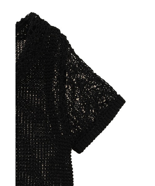 CLANE（クラネ）の「CLANE/クラネ/  CROPPED CROCHET KNIT TOPS（ニット/セーター・レディース・アイボリー/ブラック/ブラウン・1）」の11枚目の写真