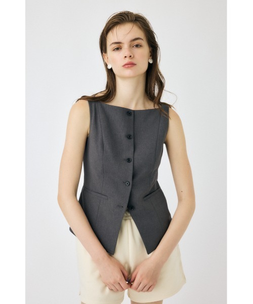 moussy ボートネックベスト　boat neck ベスト MOUSSY（マウジー）の「BOAT NECK ベスト（ベスト）」 - WEAR