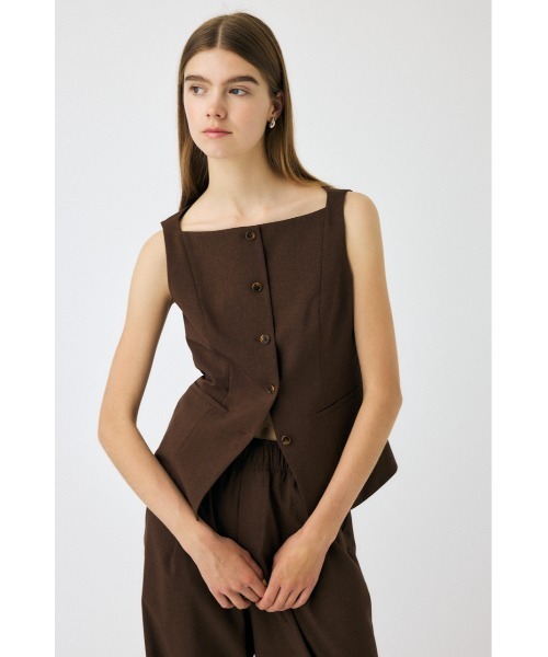 MOUSSY(マウジー)の「BOAT NECK ベスト(ベスト・レディース・ブラック系その他/杢グレー/ブラウン・FREE)」の8枚目の写真