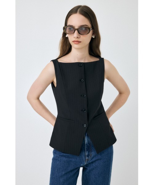 moussy BOAT NECK ベスト T.GRY MOUSSY BOAT NECK ベスト T.GRY -ファッション通販 FASHION WALKER