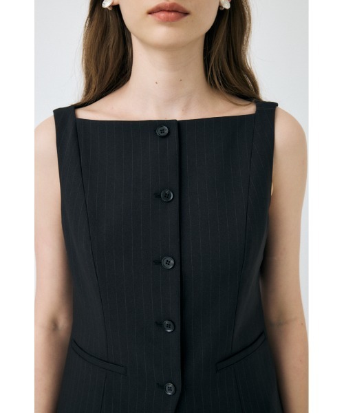 MOUSSY（マウジー）の「BOAT NECK ベスト（ベスト）」 - WEAR