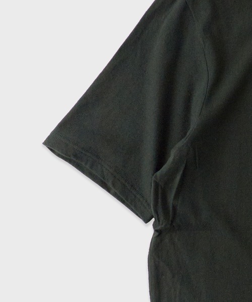 FLISTFIA（フリストフィア）の「FLISTFIA/フリストフィア Short Sleeve Henley Neck ショートスリーブトップス（Tシャツ/カットソー・メンズ・ダークグリーン・3）」の5枚目の写真