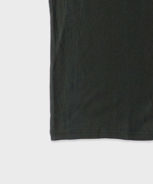 FLISTFIA（フリストフィア）の「FLISTFIA/フリストフィア Short Sleeve Henley Neck ショートスリーブトップス（Tシャツ/カットソー・メンズ・ダークグリーン・3）」の6枚目の写真