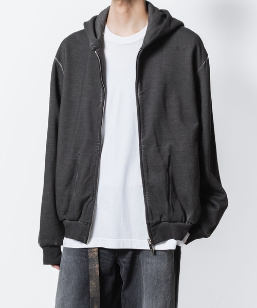 VEIN (ヴェイン)の「ジャンベルカテリー コールドダイド ジップアップフーディー / JUMBERCA TERRY COLD DYED ZIP UP HOODIE(パーカー・メンズ・グレー・1/3/2)」の11枚目の写真