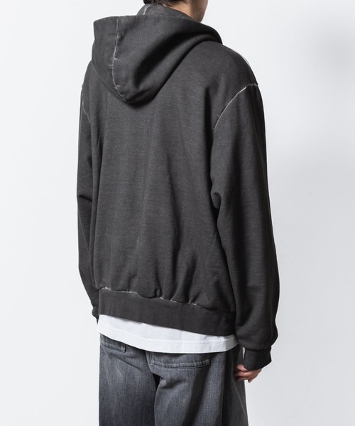 VEIN (ヴェイン)の「ジャンベルカテリー コールドダイド ジップアップフーディー / JUMBERCA TERRY COLD DYED ZIP UP HOODIE(パーカー・メンズ・グレー・1/3/2)」の13枚目の写真