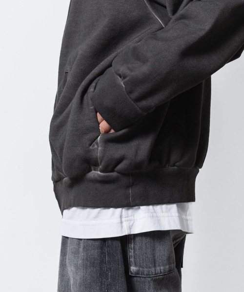 VEIN (ヴェイン)の「ジャンベルカテリー コールドダイド ジップアップフーディー / JUMBERCA TERRY COLD DYED ZIP UP HOODIE(パーカー・メンズ・グレー・1/3/2)」の15枚目の写真