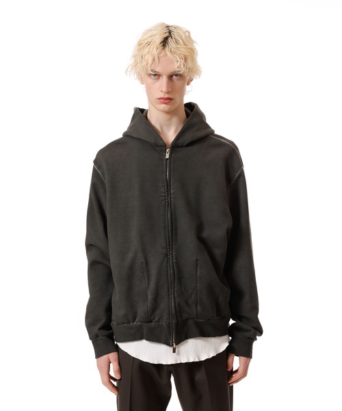 VEIN (ヴェイン)の「ジャンベルカテリー コールドダイド ジップアップフーディー / JUMBERCA TERRY COLD DYED ZIP UP HOODIE(パーカー・メンズ・グレー・1/3/2)」の20枚目の写真
