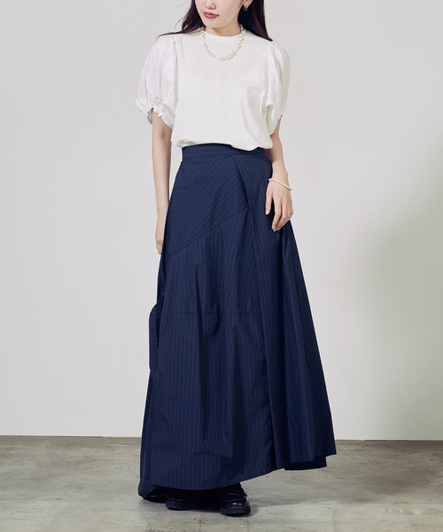 c/est(シーエ)の「c/est/シーエ LUCK スカート 秋物 秋服 2026年秋冬(スカート・レディース・ネイビー/オフホワイト・2/1)」の13枚目の写真
