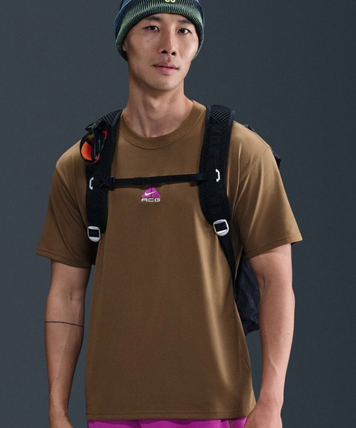 ACG(エィシージー)の「NIKE AS M NRG ACG SS TEE LBR LUNGS / ナイキ ACG NRG LBR LUNGS S/S Tシャツ 【SP】(Tシャツ/カットソー・メンズ・ブラウン・S/M/L/XL/XXL)」の4枚目の写真